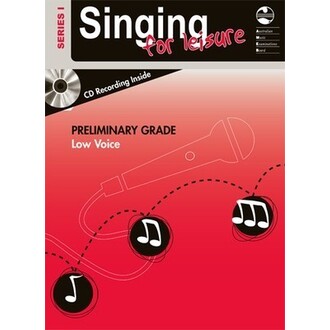 Singing For Leisure Preliminary Low Voice Series 1 Bk/CD AMEB