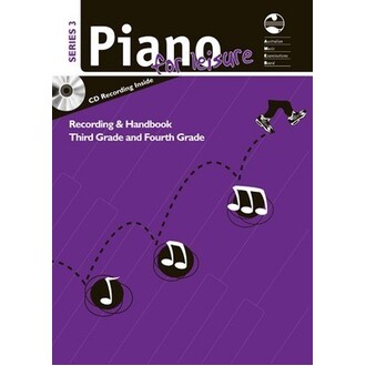Piano For Leisure Recording and Handbook Grades 3-4 Series 3 Bk/CD AMEB