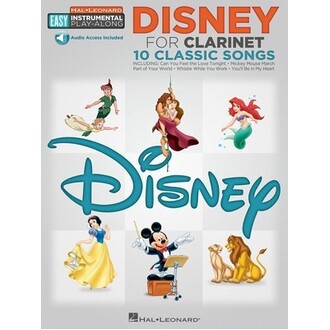 Disney For Clarinet Easy Play-Along Bk/Online Audio