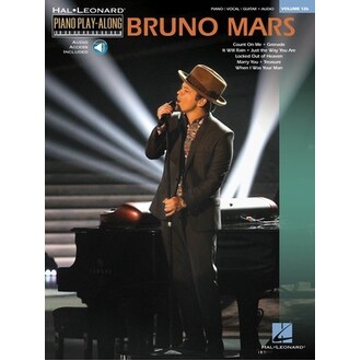 Bruno Mars Piano Play-Along Vol 126 Bk/CD