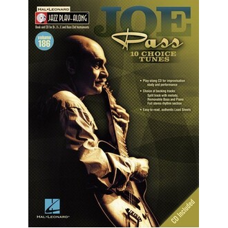 Joe Pass Jazz Play-Along Vol 186 Bk/CD