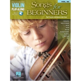 Songs For Beginners Violin Play-Along Vol 50 Bk/Online Audio