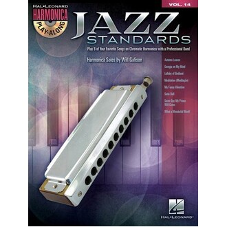 Jazz Standards Harmonica Play-Along Vol 14 Bk/CD