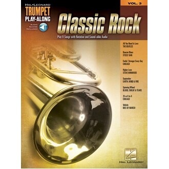 Classic Rock Trumpet Play-Along Vol 3 Bk/Online Audio