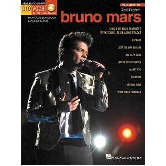 Bruno Mars Pro Vocal Men Vol 58 2nd Edition Bk/Online Audio