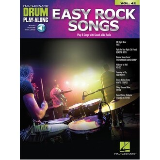 Easy Rock Songs Drum Playalong V42 Bk/Online Audio