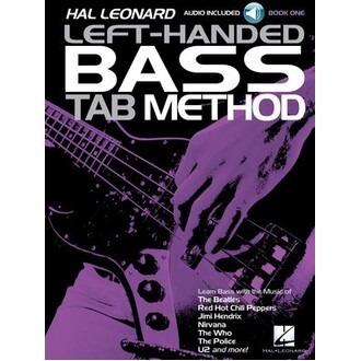 Hal Leonard Left-Handed Bass Tab Method Book 1 Bk/Online Audio
