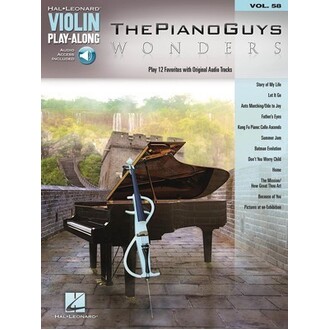 The Piano Guys - Wonders Violin Play-Along Vol 58 Bk/Online Audio