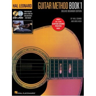 Hal Leonard Guitar Method Bk 1 Deluxe Beginner Edition BK/CD/Online Media