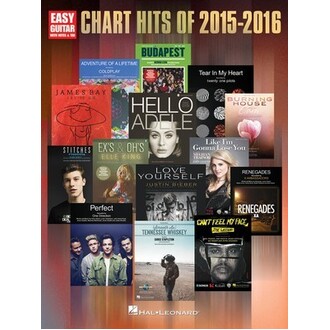 Chart Hits Of 2015-2016 Easy Guitar Notes/Tab