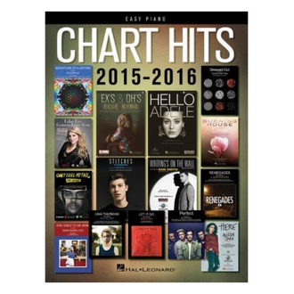 Chart Hits Of 2015-2016 For Easy Piano