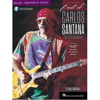 Best Of Carlos Santana Guitar Signature Licks 2nd Edition Bk/Online Audio