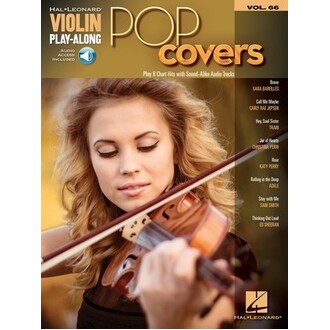 Pop Covers Violin Play-Along Vol 66 Bk/Online Audio