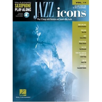 Jazz Icons Saxophone Play-Along Vol 11 Bk/Online Audio
