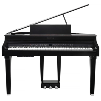 Kurzweil CUP-G1W-BP Digital Baby Grand Piano - Black Polish