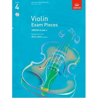ABRSM Violin Exam Pieces 2012-15 Grade 4 Bk/Cd