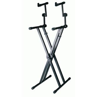 Armour KSD98D Two-Tiered Double-Braced Keyboard Stand