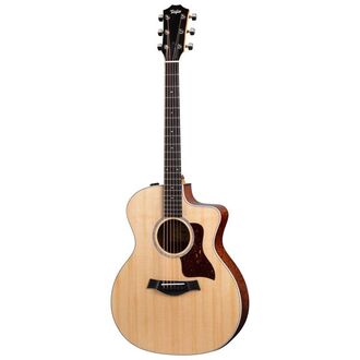 Taylor 214CE-QS Deluxe LTD Quilted Sapele Grand Auditorium Cutaway Acoustic-Electric Guitar