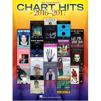 Chart Hits Of 2016-2017 Big-Note Piano