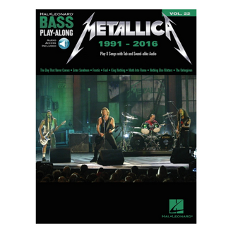 Metallica 1991-2016 Bass Playalong V22 Bk/ola