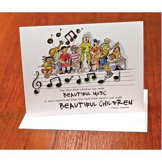 Beautiful Music Beautiful Children Notecards 10 Pack