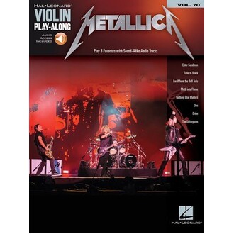 Metallica Violin Play-Along Vol 70 Bk/Online Audio