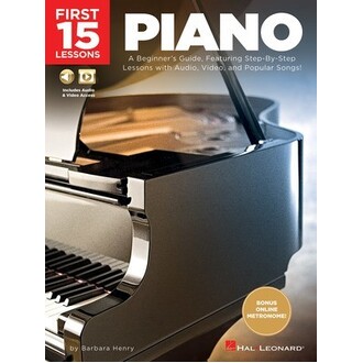 First 15 Lessons Piano Bk/Online Media