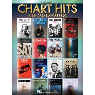 Chart Hits Of 2017-2018 Easy Piano