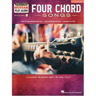 Four Chord Songs - Deluxe Guitar Play-Along Volume 13 Bk/ola