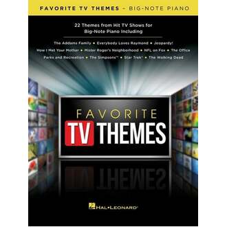 Favorite TV Themes - Big-Note Piano
