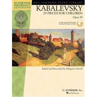 24 Pieces For Children Op 39 Spe Kabalevskybk/cd