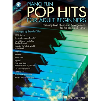 Piano Fun Pop Hits For Adult Beginners Bk/cd