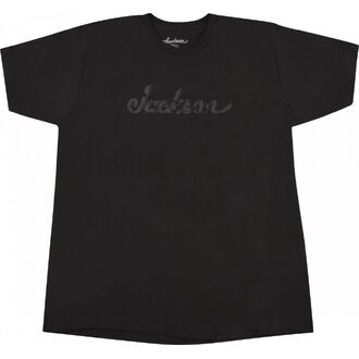 Jackson Logo T-shirt, Black With Dark Gray Logo, L