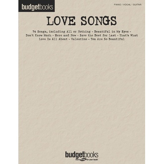 Budget Books Love Songs Pvg