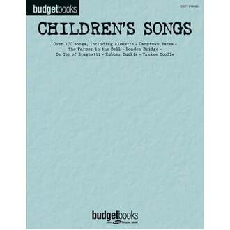 Budget Books Childrens Songs Easy Piano
