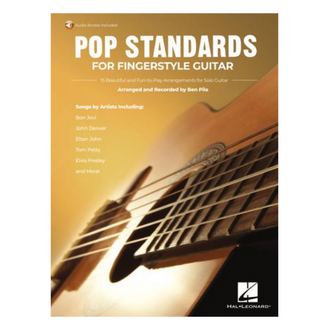 POP STANDARDS FOR FINGERSTYLE GUITAR BK/OLA