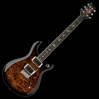 PRS SE Custom 24 Quilt Top Guitar - Black Gold Burst 