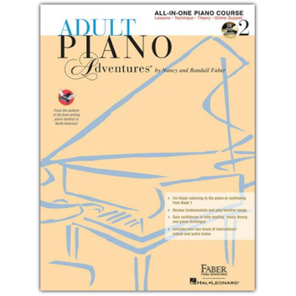Adult Piano Adventures All In One Bk 2 Bk/2cds