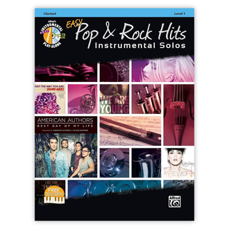 Easy Pop &amp; Rock Hits Instrumental Solos Clarinet Level 1 Bk/CD