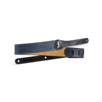 Taylor Blue Denim 2" Guitar Strap - Gold Logo
