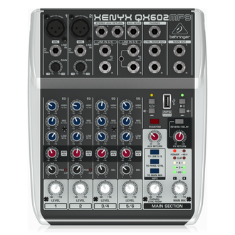 Behringer Xenyx QX602MP3 Mixer Unpowered
