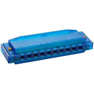Hohner 5252 Kids Clearly Colourful Translucent Harmonica In Blue