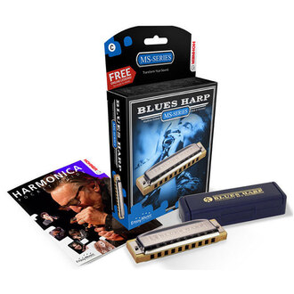 Hohner 532Gbx Ms Series Blues Harp Harmonica In The Key Of Gb