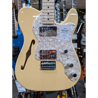 Fender MIJ Traditional 70s Thinline Telecaster - Maple Neck - Vintage White