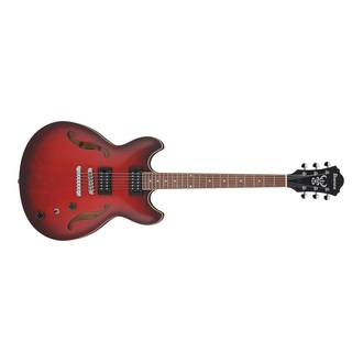 Ibanez AS53 SRF Artcore Electric Guitar F-Hole Sunburst Red Flat