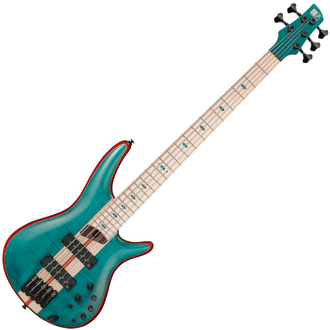 Ibanez SR1425BCGL 5 String Premium Electric Bass, Caribbean Green