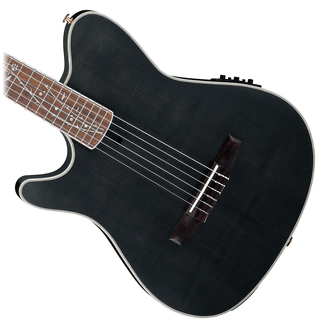 Ibanez TOD10NL Tim Henson Left Handed Signature Nylon String - Transparent Flat Black