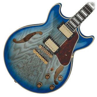 Ibanez AM93QA-JBB Semi Hollowbody Guitar - Jet Blue Burst