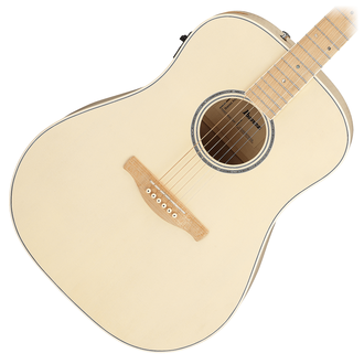 Ibanez AAD77M1E-OAW Acoustic Guitar - Open Pore Antique White