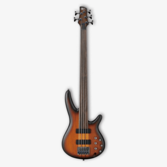 Ibanez SRF705 BBF Fretless 5-String Bass In Brown Burst Flat